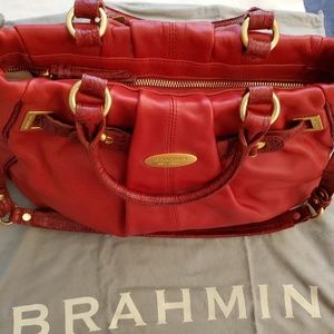 BRAHMIN - Brand New - Caroline Red Croc Cinches